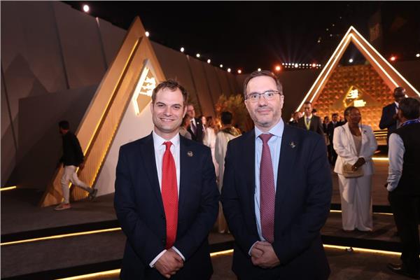 السفير البريطاني برايسون ريتشاردسون ووزير شؤون الشرق الأوسط هيمش فولكنر
