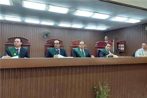 هيئة المحكمة برئاسة المستشار دكتور رضا أحمد عيد