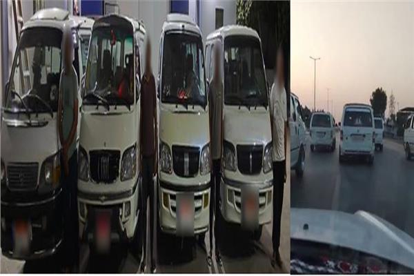 المتهمون بعد القبض عليهم