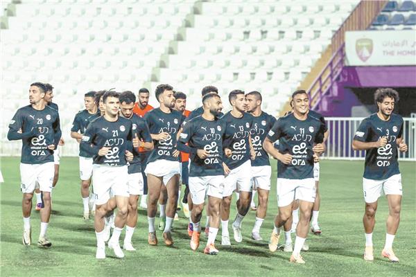 تدريبات جادة للمنتخب الوطنى قبل مواجهة أوزبكستان