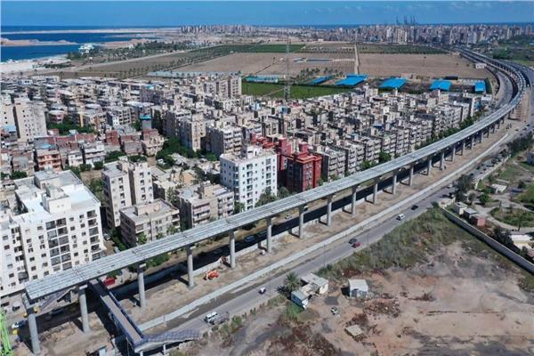 جانب من أعمال مشروع مترو الأسكندرية