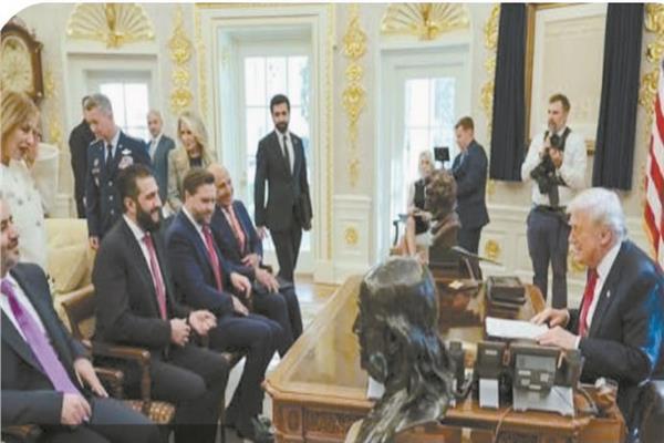 دونالد ترامب و  أحمد الشرع