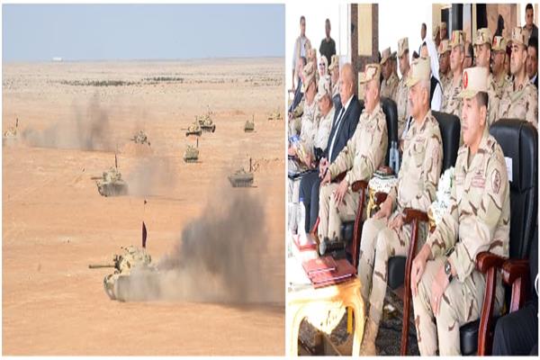 وزير الدفاع يشهد المرحلة الرئيسية للمشروع التكتيكي بالذخيرة الحية في المنطقة الغربية 