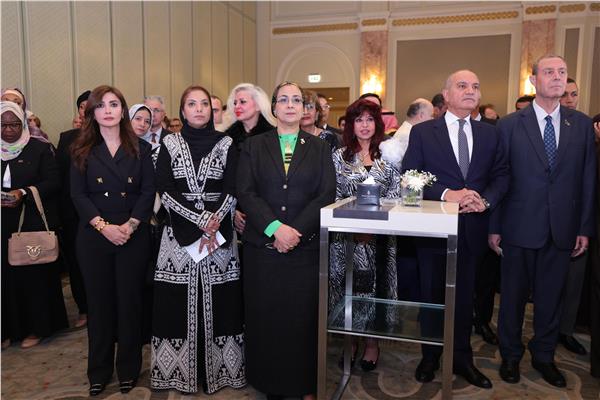 المستشارة أمل عمار أثناء مشاركتها في الحفل الرسمي لإطلاق التقرير الرائد «المرأة الفلسطينية»