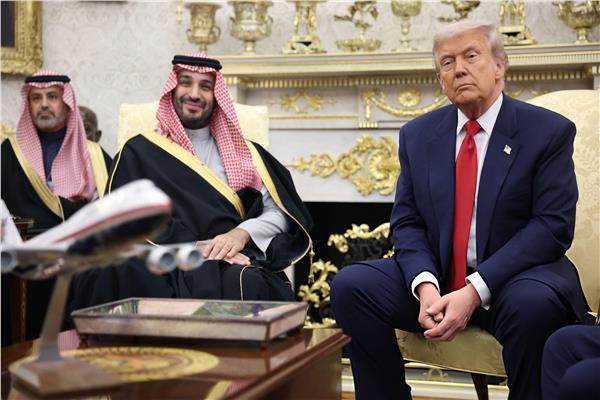 الرئيس الأميركي دونالد ترامب خلال استقباله ولي العهد السعودي الأمير محمد بن سلمان