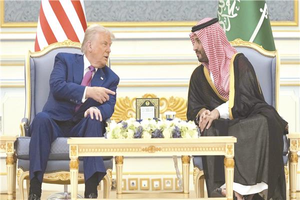 لقاء سابق جمع بين ولى العهد السعودى وترامب