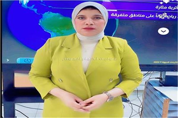 منار غانم عضو المركز الإعلامي للهيئة العامة للأرصاد الجوية