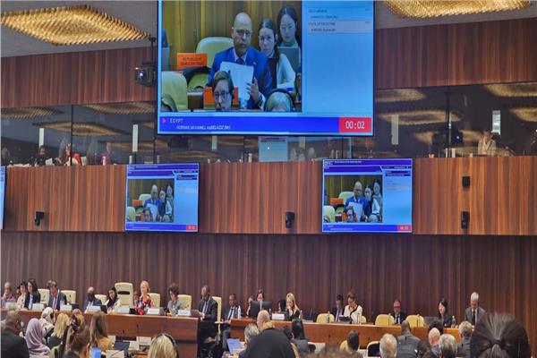 الوفد  المصري المشارك في إجتماعات منظمة العمل الدولية بجنيف