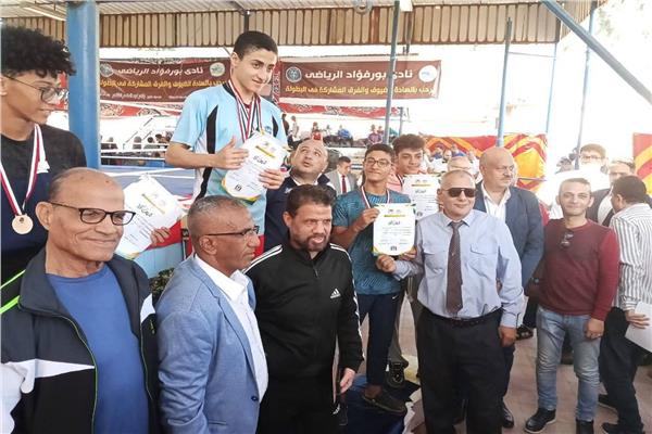 اللاعب عمر محمد البسيوني لاعب المشروع القومي للموهبة والبطل الأولمبي بدمياط