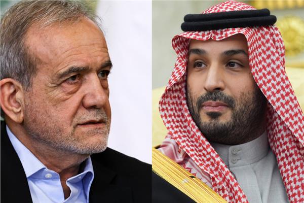 مسعود يزشكيان و الأمير محمد بن سلمان