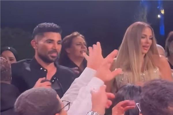 أحمد سعد في زفاف ابن ريم مصطفى