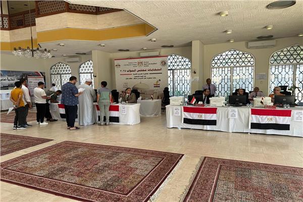 أثناء التصويت في الانتخابات