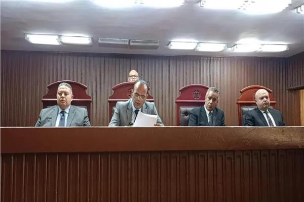 هيئة المحكمة برئاسة المستشار راغب محمد راغب 