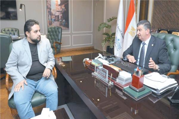 د. طارق جويلى خلال حواره مع محرر «الأخبار»