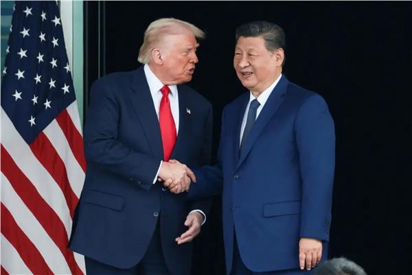 صورة أرشيفية - لقاء شي جين بينغ بدونالد ترامب في عام 2019