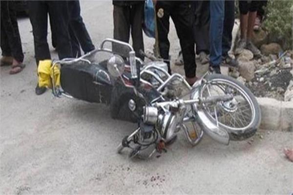 حادث تصادم دراجتين بخاريتين 