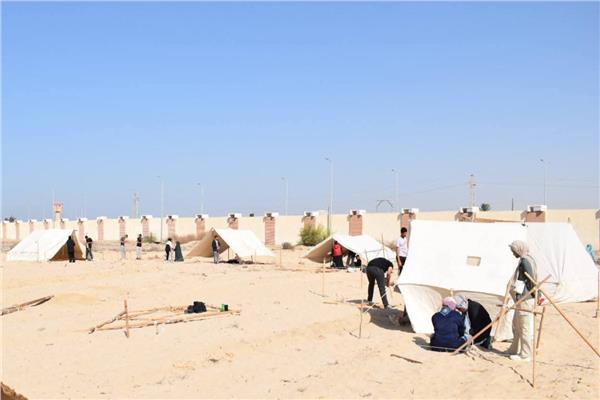 جامعة العريش تُنظم معسكر صقل المهارات الكشفية والفنية والثقافية للجوالة