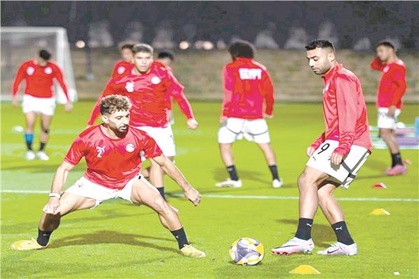 المنتخب الثانى يستعد لمواجهة الكويت فى كأس العرب