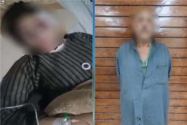 المتهم والطفلة المجني عليها 
