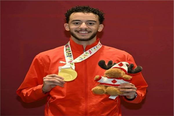 محمد السيد لاعب المنتخب المصري للسلاح