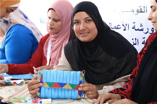 القومي للمرأة ينظم الدورة التدريبية وورشة الأعمال اليدوية 