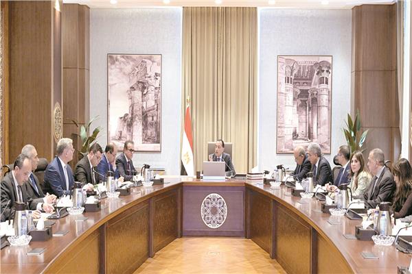 رئيس الوزراء خلال اجتماعه لمتابعة جهود جذب الاستثمارات