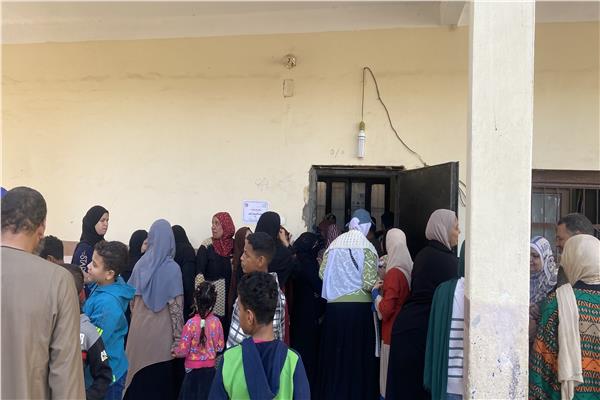  توافد الناخبين على مقار اللجان الانتخابية في المنيا