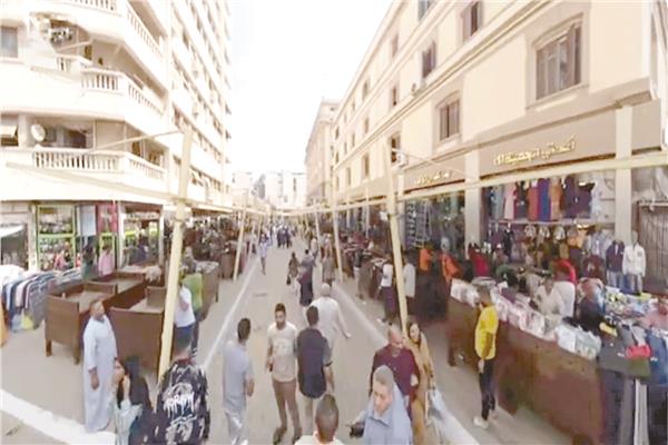 جانب من منطقة العتبة بعد عمليات التطوير