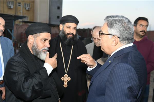 محافظ الدقهلية يتفقد أعمال رفع كفاءة الخدمات بدير القديسة دميانة في بلقاس