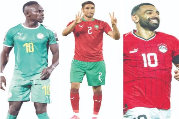 مانى و حكيمى و محمد صلاح