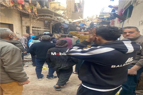 انهيار عقار امبابة