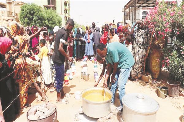 مصر تسعى لإنهاء الأوضاع الإنسانية المأساوية بالسودان