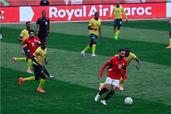 صورة من مباراة مصر وجنوب أفريقيا 