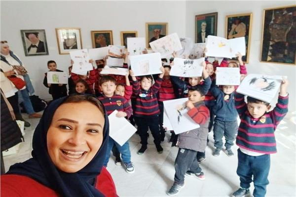 مركز محمود سعيد للمتاحف بالإسكندرية يستقبل طلاب المدارس