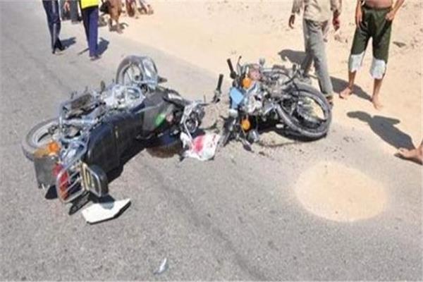  حادث تصادم دراجتين بخاريتين