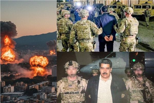لحظة اعتقال رئيس فنزويلا مادورو