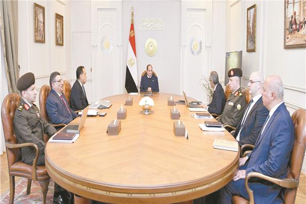 الرئيس عبد الفتاح السيسى خلال اجتماع دعم المنتج المحلى