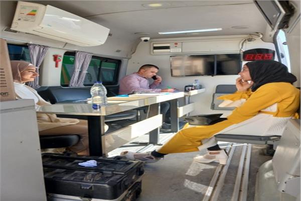 جانب من إصدار بطاقات الرقم القومي للمواطنين بمطروح