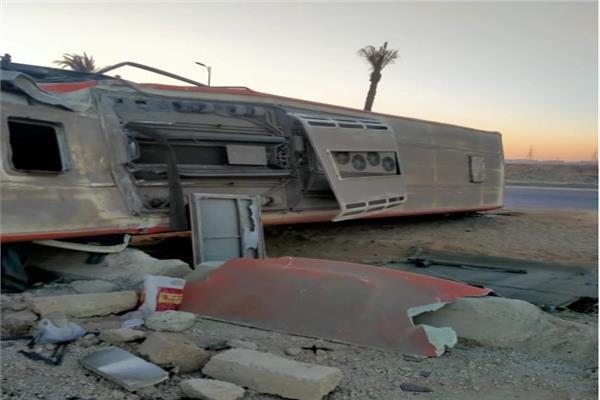 حادث انقلاب أتوبيس بالشرقية