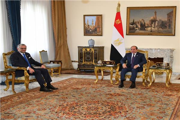 السيد الرئيس عبد الفتاح السيسي خلال اللقاء