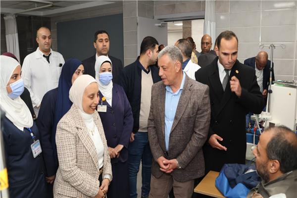 محافظ الإسماعيلية يتفقد مستشفى التل الكبير التخصصي تمهيدّا لافتتاحها
