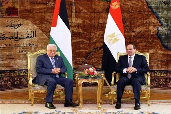 الرئيس السيسي ونظيره الفلسطيني
