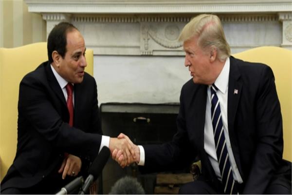 الرئيس عبد الفتاح السيسي والرئيس الأمريكي دونالد ترامب