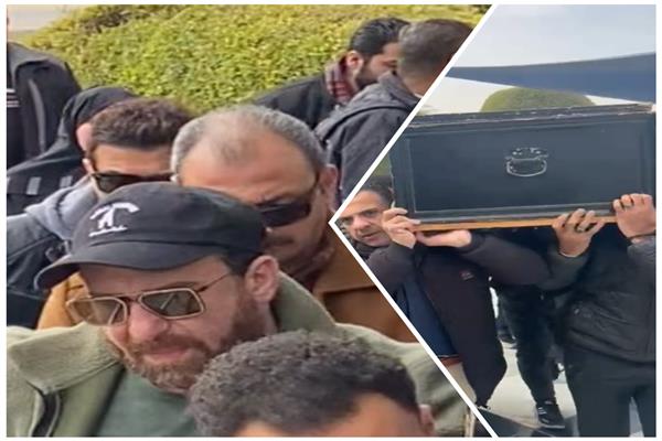 جنازة والدة الفنان نضال الشافعي
