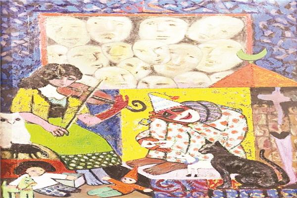 إحدى لوحات المعرض