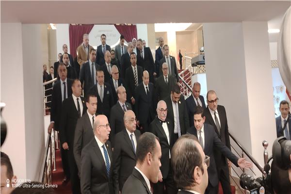 وصول وزير العدل ورئيس محكمة النقض احتفالية قضايا الدولة 