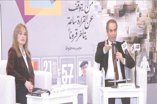 المسلمانى خلال ندوة «الثقافة والسياسة