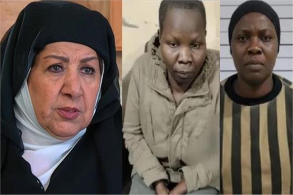 خادمة هدى شعراوي بعد القبض عليها