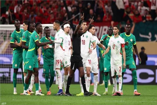 جانب من مباراة المغرب والسنغال