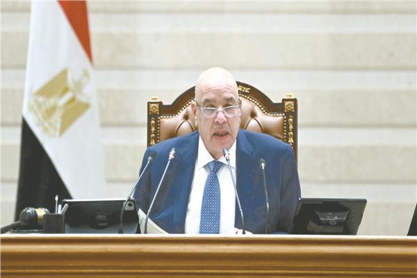 المستشار هشام بدوى خلال الجلسة 